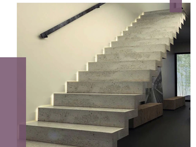 Облицовка бетонных лестниц в Ярославле от 4621 руб/м2