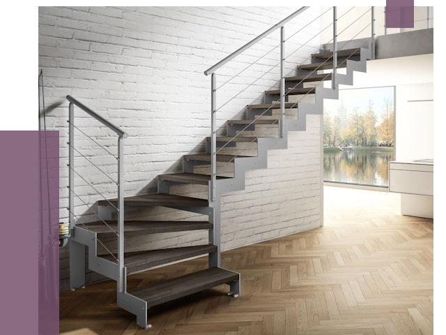 Г-образные лестницы под ключ в Ярославле от 37222 руб. | ПРОЛЁТ-Рсл