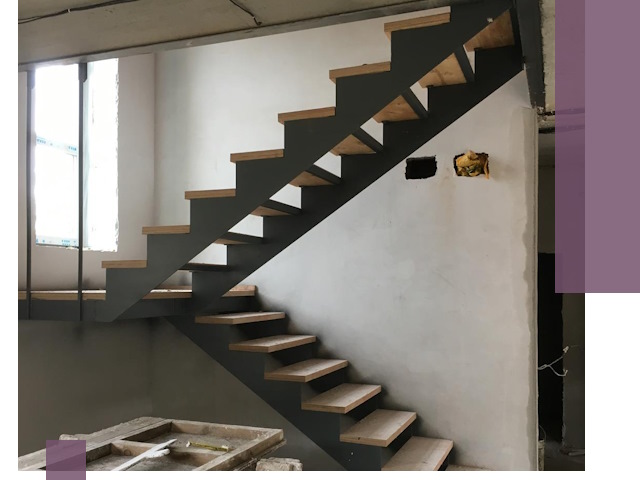 Изготовление лестниц на металлокаркасе в Ярославле от производителя