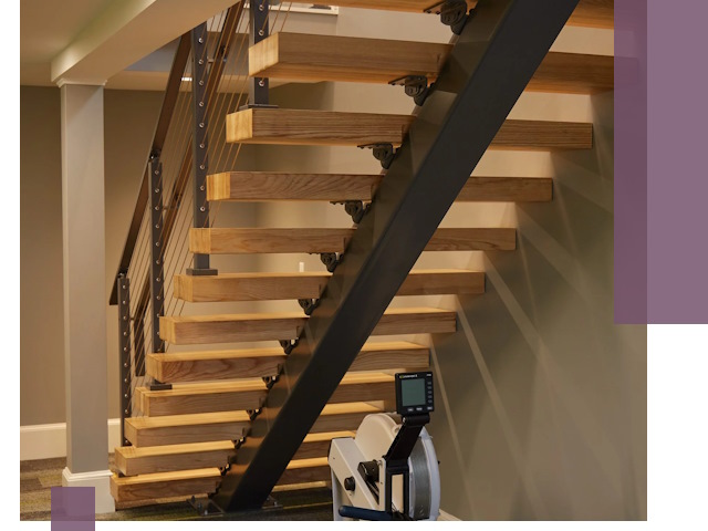 Лестницы на монокосоурах под ключ в Ярославле - изготовление и монтаж