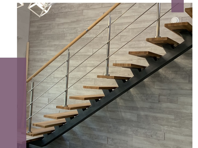 Изготовление лестниц на монокосоуре в Ярославле от 76497 руб. 