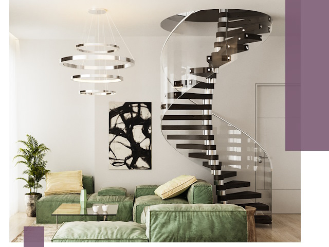 Лестницы для двухуровневой квартиры в Ярославле — изготовление и монтаж