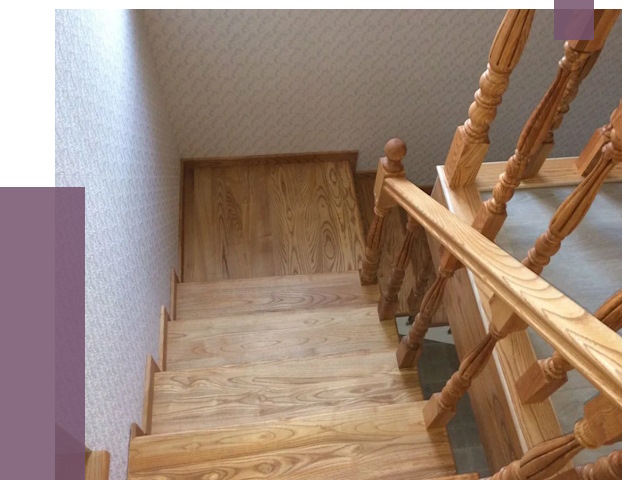 Сосновые лестницы в Ярославле под ключ от 8112 руб.  | ПРОЛЁТ-Рсл