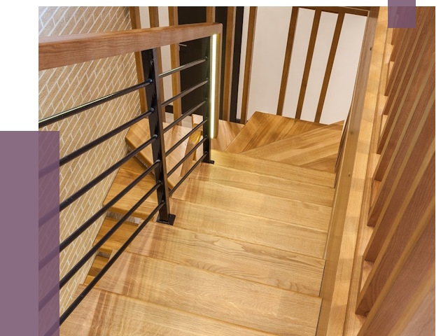 Лестницы из ясеня в Ярославле под ключ от 10063 руб. 