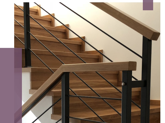 Обшивка металлической лестницы деревом в Ярославле от 4364 руб.