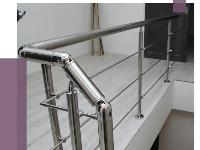 Перила из нержавеющей стали в Ярославле от 9036 руб. под ключ | ПРОЛЁТ-Рсл