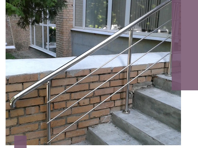 Перила из нержавеющей стали высокого качества в Ярославле