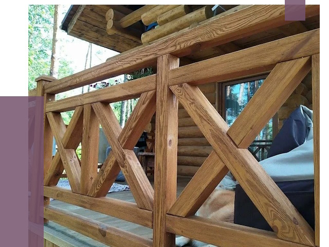 Деревянные перила под ключ в Ярославле от 7701 руб. 