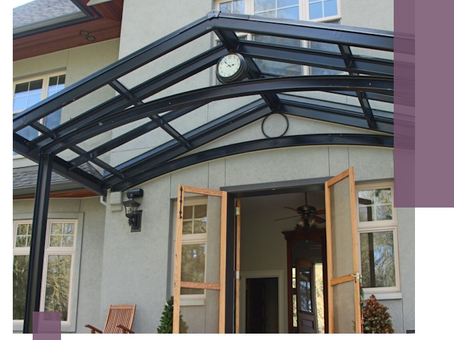 Изготовление и монтаж навесов и козырьков в Ярославле