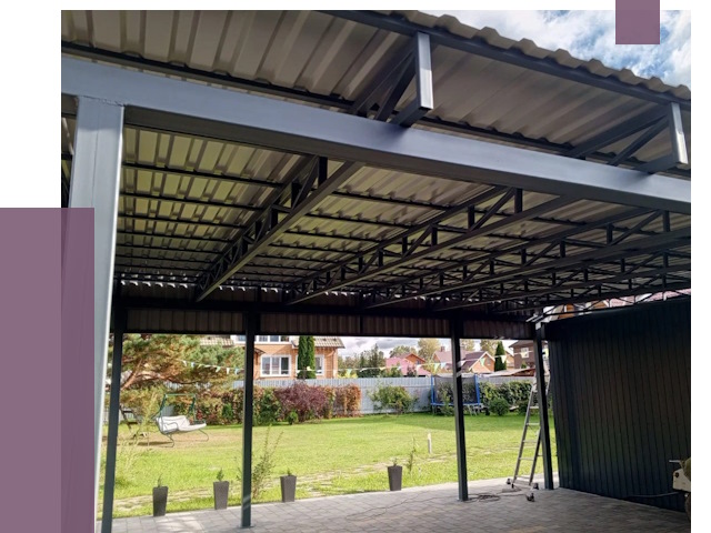 Монтаж навесов в Ярославле от 7393 руб. — установка навеса | ПРОЛЁТ-Рсл