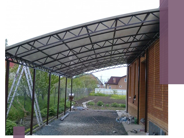 Профессиональный монтаж навесов под ключ в Ярославле