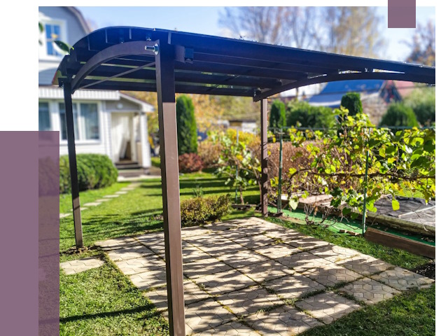 Навесы для дачи в Ярославле от 12784 руб. под ключ — ПРОЛЁТ-Рсл