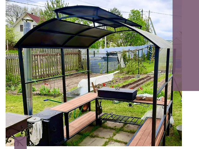 Навесы для барбекю в Ярославле: изготовление, монтаж и демонтаж