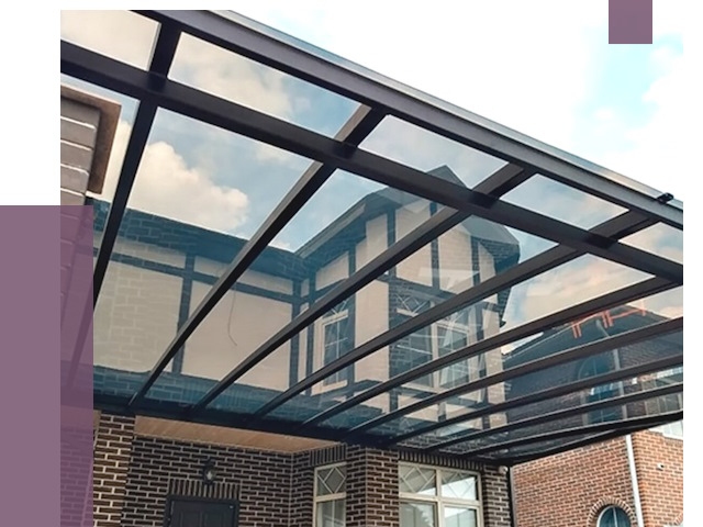 Навесы из поликарбоната в Ярославле от 8646 руб. под ключ — ПРОЛЁТ-Рсл