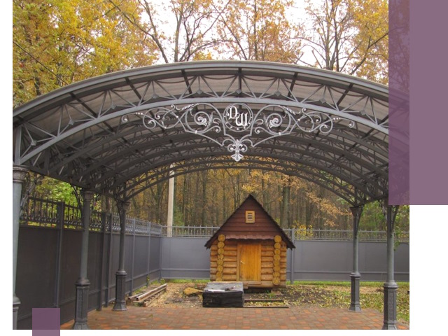 Кованые навесы премиум-класса под заказ в Ярославле