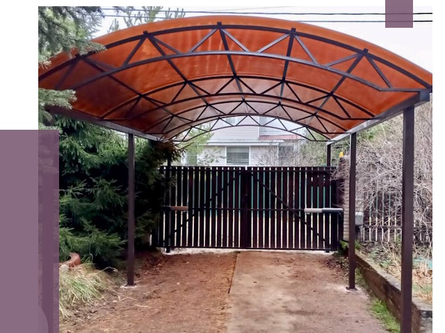 Арочные навесы в Ярославле от 12784 руб. — изготовление и монтаж | ПРОЛЁТ-Рсл