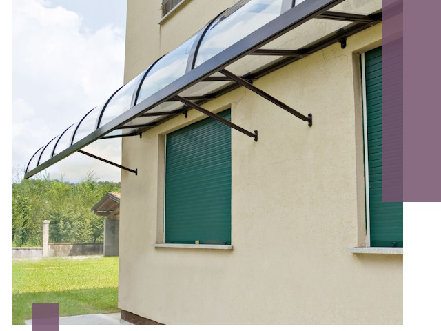 Козырьки над окнами в Ярославле — изготовление и монтаж по выгоде