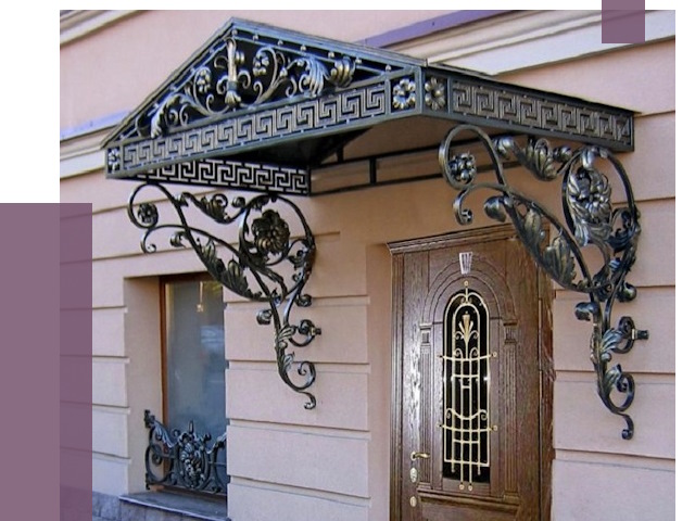 Кованые козырьки в Ярославле под ключ от 12784 руб. — ПРОЛЁТ