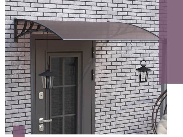 Недорогие козырьки и навесы под ключ в Ярославле