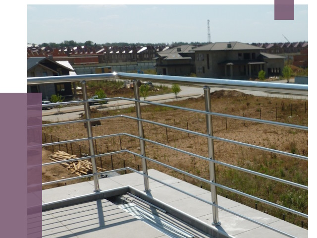 Парапеты из нержавеющей стали в Ярославле от 8009 руб. за м² | ПРОЛЁТ-Рсл