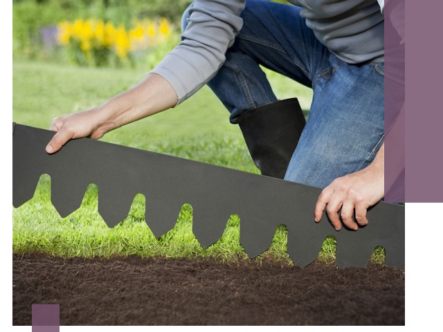 Металлические бордюры для газона в Ярославле — изготовление и монтаж