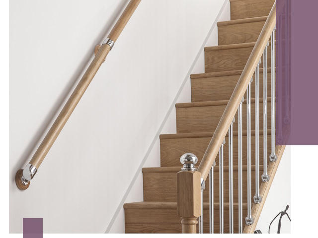 Пристенные поручни из стали и нержавейки под монтаж в Ярославле